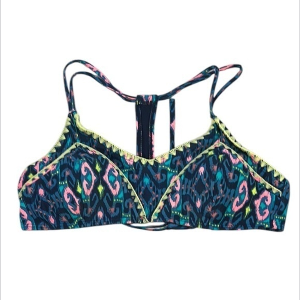 Xhilaration colorful swim bikini top size XL
